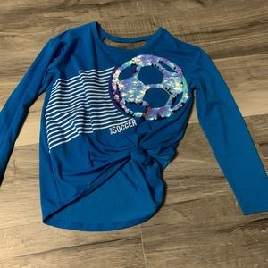 Justice soccer shirt